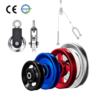 Accessori per attrezzature da Fitness cuscinetti silenziosi ad alta tiratura a cavalletto in metallo grandi ruote per uccelli in alluminio filo di acciaio puleggia - Product Image 1