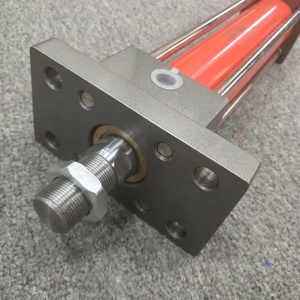 Cylindre hydraulique à bride HOB50x200 FA, cylindre à huile hydraulique robuste avec tirants, piston à double effet - Product Image 1
