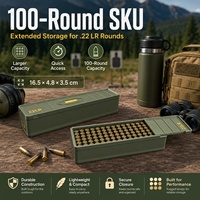 Boîte de rangement pour munitions de type tiroir, disponible en différentes tailles et styles. Stockage et organisation de munitions .22LR.