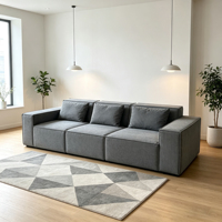 Sofá Modular Combinable Unisofa Tanzuo en Caja en Venta - Sofá Esquinero de Espuma Comprimida sin Marco para Sala de Estar
