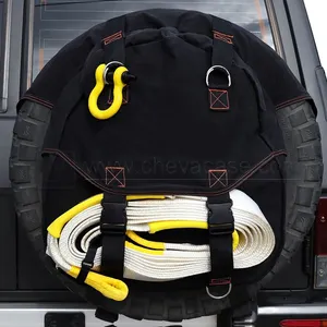 4x4 Spare Wheel Bag Customized Durable Overlanding Offroad Spare Wheel Rubbish Bag Canvas 4WD Dirty Gear Bag