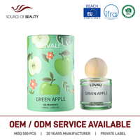LOVALI HOME Parfum de voiture Pomme Verte 50ml Désodorisant de luxe pour voiture Arôme fruité frais Diffuseur de parfum longue durée Vente en gros