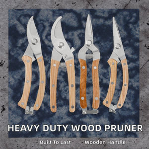 Industrial Grade Bypass Coarse Branch Pruning Shears Steel Wood Handle Labor-Saving Special <strong>Garden</strong> <strong>Tools</strong> 1 Cutting Capacity - Product Image 2