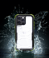 Étuis de téléphone portable imperméables de style extérieur 360 degrés, durables, transparents, anti-poussière, coque de téléphone portable