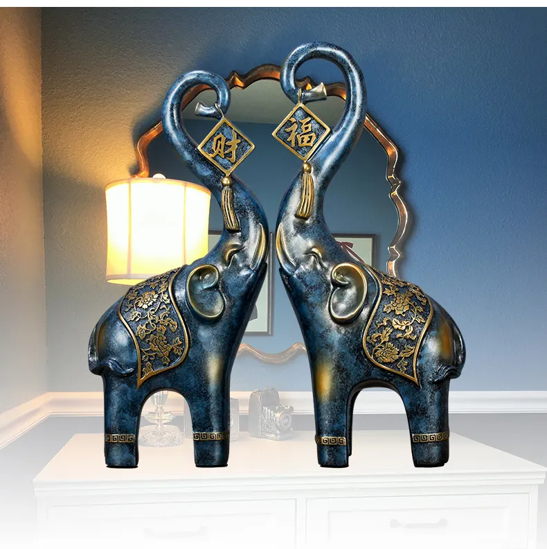 Einzigartiges Design Poly resin handgemachte Bronze Finish großen Elefanten, Elefanten Dekor, Elefanten Skulptur