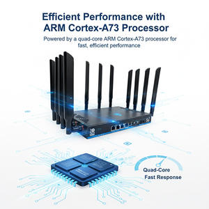 Nuevo 1GB DDR4 NSA/<span class=keywords><strong>SA</strong></span> Mimo 4*4 Wifi7 tribanda 2,4G y 5,8G y 6G 19000Mbps 5g Módem Ranura SIM dual Enrutador empresarial VPN Oficina en casa - Product Image 5