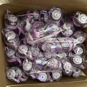 W46 Large 1400ML <b>Plastic</b> Bottle Leakproof <b>Straw</b> Cute Portable Children's <b>Drink</b> Cup Applicable Dishwasher Safe for Summer Sports - Product Image 4