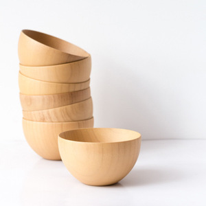 Tazón de Ensalada de Madera de Alta Calidad, Tazón Redondo Japonés para Ramen, Vajilla para el Hogar y la Cocina - Product Image 1