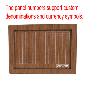 Hucha de madera personalizada con diseño de dólar, euro y libra, caja de ahorro portátil con logotipo personalizado, regalos novedosos, decoración del hogar - Product Image 2