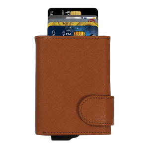 CardHoda Aluminum <b>RFID</b> <b>Wallet</b> Unisex Minimalist Fold Closure Card Holder with Cash Slot - Product Image 2