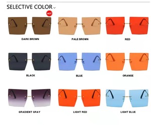 Lunettes de soleil sans bords <span class=keywords><strong>pour</strong></span> <span class=keywords><strong>homme</strong></span>, formes rectangulaires, <span class=keywords><strong>tendance</strong></span>, à la mode, collection 2021, <span class=keywords><strong>2022</strong></span> - Product Image 6
