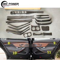 Accessoires de Modification de voiture en gros, ensemble d'intérieur de luxe, pièces de voiture décoratives en Fiber de carbone, Kit de garniture intérieure, classe S W222 320