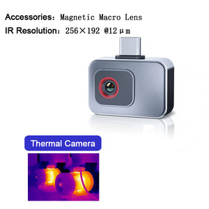Cámara Infrarroja Tipo-C de <span class=keywords><strong>256</strong></span>*192 para Teléfonos Inteligentes Android/IOS, Visión Nocturna, Reparación de Circuitos PCB, Calentamiento Industrial, Lente Macro, 25Hz - Product Image 1