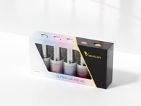 VENALISA Lot de 5 Couleurs Nouveau 10ml Gel Vernis à Ongles Sans TPO et Sans HEMA, Effet Œil de Chat Pailleté Platine Réfléchissant, Kit de Vernis Gel UV