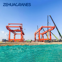 Grue portique sur rail de 50 tonnes de haute qualité, grue à conteneurs RMG, vente directe du fabricant pour port et espace industriel
