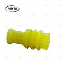 TE Connectivity 967067-2 MQS Joint d'étanchéité pour fil unique 0,9-1,4 mm en silicone jaune, usage industriel et automobile