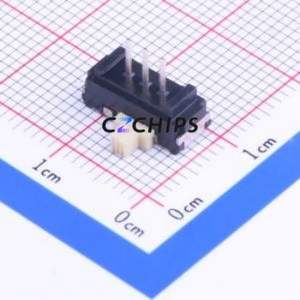 SSSS916900 Slide Switch Through hole Component (THT) Switch Single Pole Double Throw Rectangle Pin Header PC Pin 7.7mm - Product Image 2