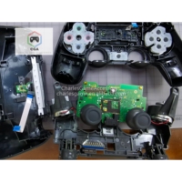 Manette de jeu sans fil d'occasion Real DS4 compatible avec PS4 Slim Pro JDM010 JDM055, manette de jeu avec vibration
