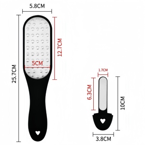 3 trong 1 Thép không gỉ hai mặt chân tập tin, Callus & da chết Remover Pedicure công cụ cho gót chân tẩy da chết - Product Image 3