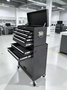 Modern Heavy Duty Iron 4-Wheel <b>Tool</b> Cart <b>Drawer</b> Style Salon Multifunctional Mobile Handcart Auto Repair Beauty Cabinet - Product Image 4