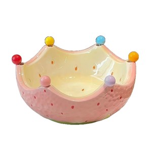 Ensemble de plateaux <span class=keywords><strong>à</strong></span> dessert et assiettes <span class=keywords><strong>à</strong></span> <span class=keywords><strong>fruits</strong></span> en porcelaine de haute qualité, mignon, <span class=keywords><strong>grande</strong></span> capacité, avec fourchettes et brochettes sécurisées - Product Image 5