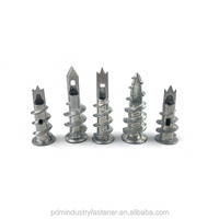 Chevilles murales 13*40mm et vis, chevilles métalliques pour cloisons sèches, chevilles robustes pour cloisons sèches, kit de vis pour chevilles de cloisons sèches en alliage de zinc pour métal