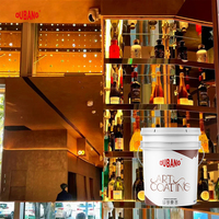 Fournisseur leader de revêtements en Chine, revêtement mural acrylique et peinture avec laque dorée liquide pour application au pinceau, pour la décoration intérieure