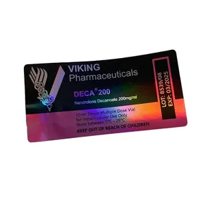 Viking Pharma ceuticals Laser Holo graphic Strong Glue 10ml Fläschchen etiketten für Medikamenten flaschen in der Apotheke