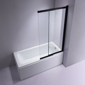 Nouveau <span class=keywords><strong>pare</strong></span>-douche <span class=keywords><strong>coulissant</strong></span> en verre de <span class=keywords><strong>baignoire</strong></span> de conception avec l'aluminium se pliant de mur de pivot - Product Image 2