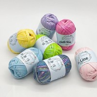Tiras de Hilo de Poliéster PU Iridiscente, Superventas Transfronterizas, para Bolsos Tejidos a Mano Personalizados con Acabado Metálico