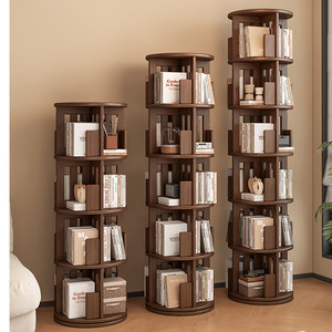 Libreria Girevole Portatile in Legno dal Design Contemporaneo, Scaffale per Libri, Arredamento Fornito dalla Fabbrica per Uso Scolastico - Product Image 1