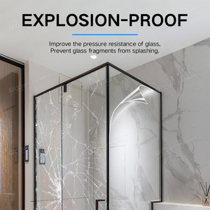 Película DE SEGURIDAD DE 4mil contra golpes, película transparente para ventana, tinte transparente para ventana UV99 %, aislamiento de alto calor a prueba de explosiones - Product Image 6