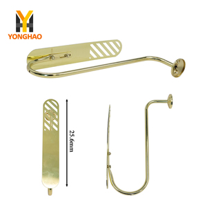 Crochets de <span class=keywords><strong>rideau</strong></span> en forme de U, 2 pièces, attaches de <span class=keywords><strong>rideau</strong></span> robustes pour mur 2026 - Product Image 4