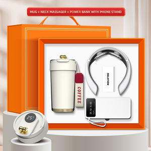 Bestseller Werbe-Geschenkset mit Individuellem Logo: Tasse / Nackenmassagegerät / Powerbank – Geschenke zur Mitarbeiterwertschätzung - Product Image 6