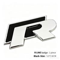 Autocollants de remplacement d'emblèmes métalliques VW R-Line pour Golf 6 CC Scirocco pour la modification sportive avec garantie d'un an