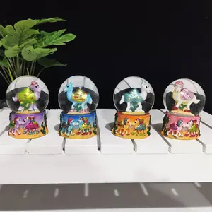 Dekorasi Liburan Kustom Souvenir Perjalanan Kerajinan Resin 3D Unta Salju Bola Kristal Bola Salju Mini