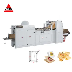 Hoge Kwaliteit Automatische 500 Pcs/min Max Snelheid V-Bodem Papieren Zak Papiermachine Broodpapieren Zak Maken Machine LMD-600G