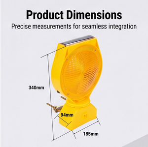 Luz de Advertencia <span class=keywords><strong>LED</strong></span> de Alta Visibilidad para Conos de Tráfico, Alimentada por Energía Solar, Larga Duración, Lámpara Intermitente para Barrera Vial - Product Image 6