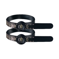 Outil de mesure de bijoux PE 15-25 règle de mesure de bracelet avec loupe règle d'anneau de taille américaine pour la mesure
