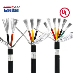 Multi Core Shielded Cable AWM 22awg 24awg 26awg 28 awg 18awg 2464 2C 4C 6C 8C 10C Flexible Control Electrical Application Cable