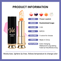 Maquillage Hydratant Fleur Rouge À Lèvres Marque Privée Rouge À Lèvres Personnalisé