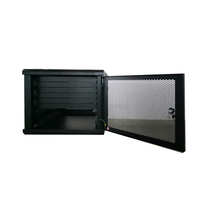 Baie de serveur murale HJ 19 pouces 4U 9U 12U 42U pour centre de données avec porte en verre trempé