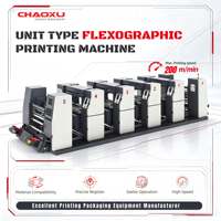 Machine d'impression flexographique automatique multicolores de haute performance pour film plastique