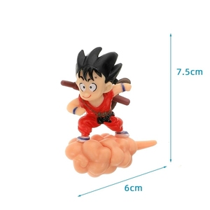 유행 내구성 PVC Wukong 만화 마이크로 풍경 세트 떠 다니는 인형 액세서리 세트와 작은 수족관 테이블 장식 - Product Image 3