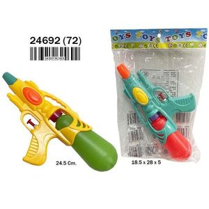 Pistola ad acqua 24,5 cm in plastica, giocattolo per bambini, per giocare in spiaggia - Product Image 1