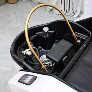 Sillón de Lavado de Cabello Eléctrico Moderno para Salón de Belleza, Silla de Peluquería con SPA para la Cabeza, Mueble de SPA Eléctrico con Masaje, Cama de Champú - Product Image 4