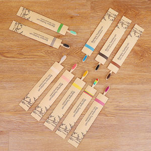 制造商个人护理软天然生态竹一次性生物降解竹酒店牙刷 - Product Image 1