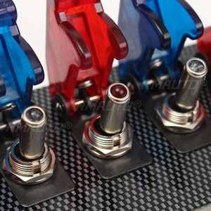 Panel de Interruptores LED de 12V para Auto, Panel de Botones con 4 LED Azules y 4 Rojos para Auto de Carreras - Product Image 4