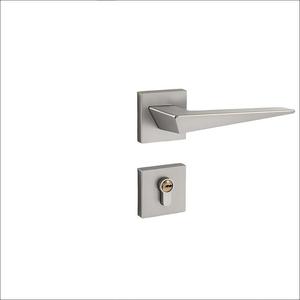 Poignée <span class=keywords><strong>de</strong></span> <span class=keywords><strong>porte</strong></span> intérieure en alliage <span class=keywords><strong>de</strong></span> zinc à <span class=keywords><strong>prix</strong></span> d'usine, ensemble moderne nickel mat, poignées <span class=keywords><strong>de</strong></span> <span class=keywords><strong>porte</strong></span> fendues pour portes en bois, idéal pour la maison, le bureau et l'hôtel - Product Image 1