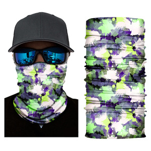 Cache-cou respirant sans couture avec logo imprimé, cache-visage multifonctionnel, cache-cou tubulaire, bandeau, écharpe pour le sport - Product Image 4